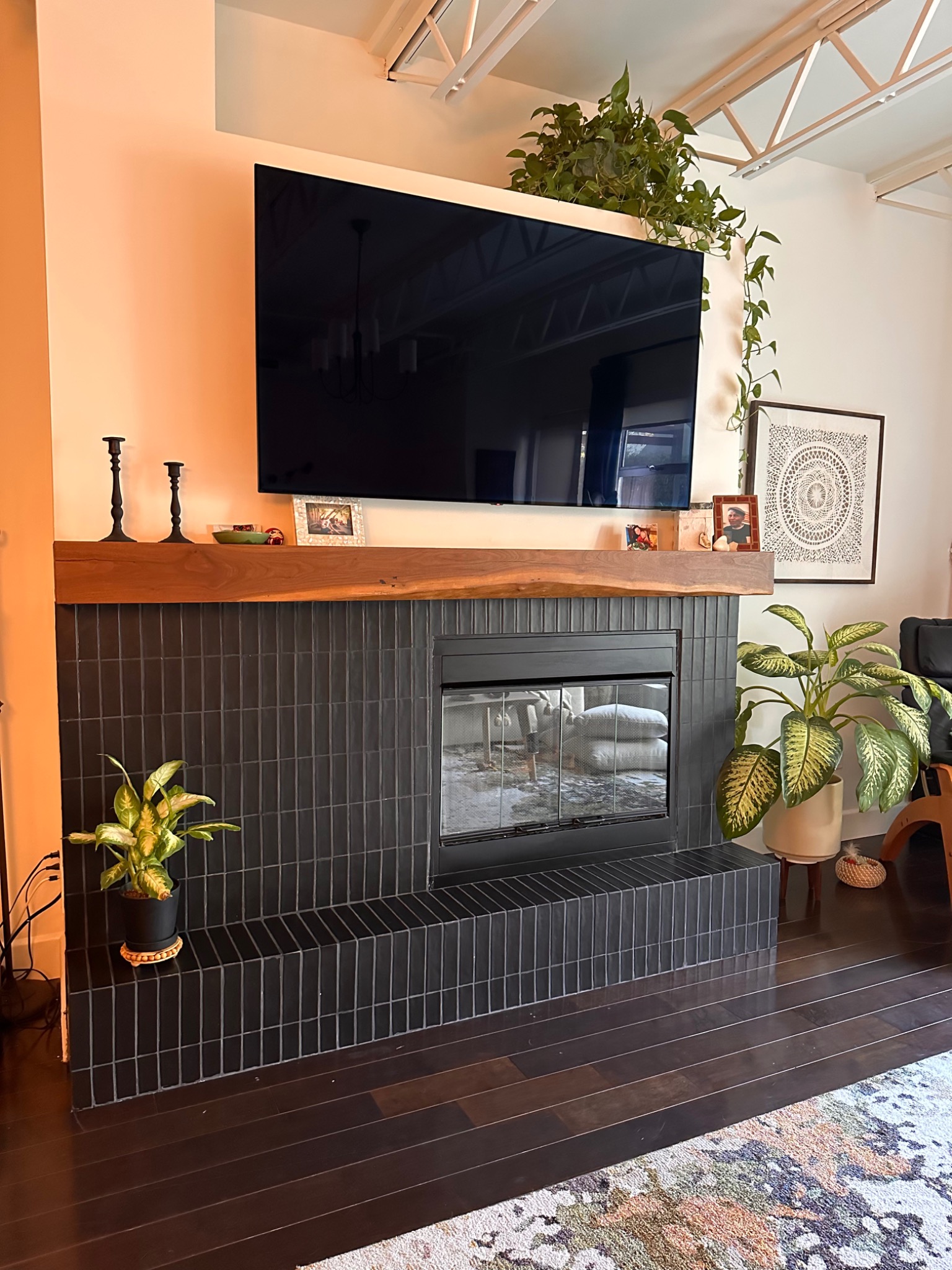 Sculptural Fireplace